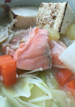 石狩鍋風☆具だくさんなお味噌汁♪-レシピのメイン写真