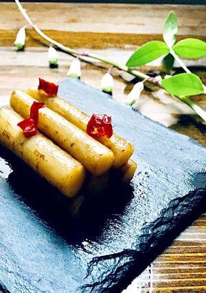 鷹の爪入り甘酢ごぼう-レシピのメイン写真