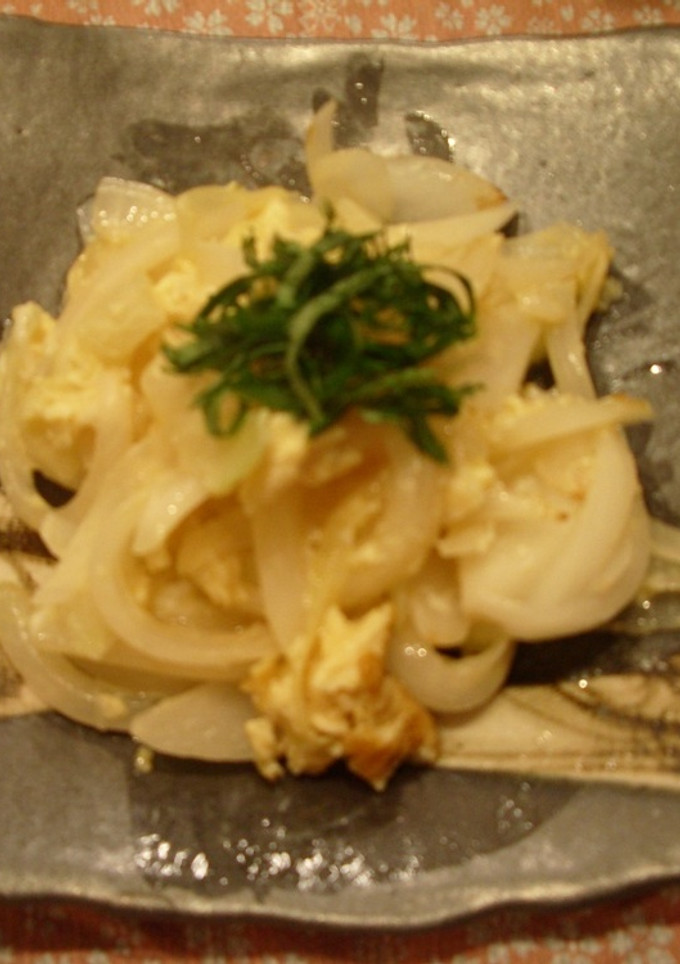 新玉ねぎの卵とじ♪-レシピのメイン写真