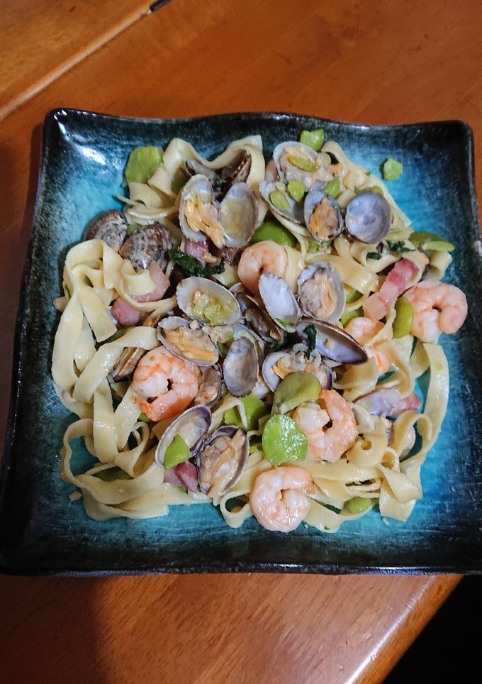 そら豆とあさりの和風パスタ-レシピのメイン写真