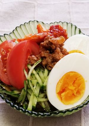 ☆心太・ピリ辛肉味噌で♪ヘルシー冷麺風☆-レシピのメイン写真