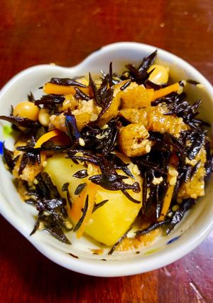 ひじきの煮物〜じゃがいもかさ増しver〜-レシピのメイン写真
