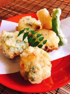 茄子の海老しんじょう揚げ-レシピのメイン写真