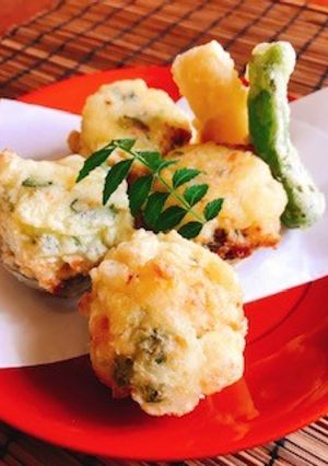 茄子の海老しんじょう揚げ-レシピのメイン写真