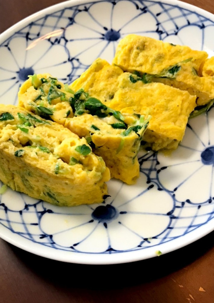 豆苗入りだし巻き卵-レシピのメイン写真
