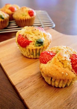トマトとブロッコリーのお野菜ケーキ-レシピのメイン写真