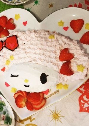 マイメロディのかわいいケーキ♪-レシピのメイン写真