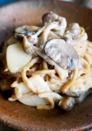 たっぷりきのこの豆乳クリームパスタ-レシピのメイン写真