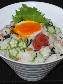 もち麦の健活ネバネバ丼(*^-^*)-レシピのメイン写真