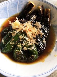 大量消費! ナスとピーマンの煮浸し-レシピのメイン写真