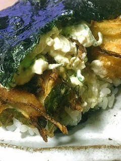 かき揚げおにぎらず-レシピのメイン写真