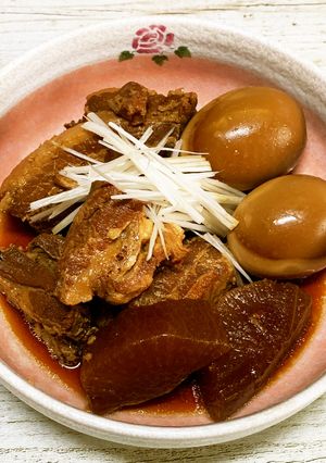 トロトロ柔らか電気圧力鍋で豚の角煮♪-レシピのメイン写真
