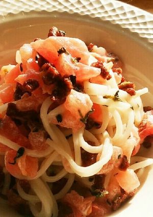 犬ご飯 トマトクリームパスタ-レシピのメイン写真