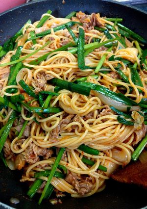 男の胃袋鷲掴み！激ウマ☆豚キムチパスタ-レシピのメイン写真