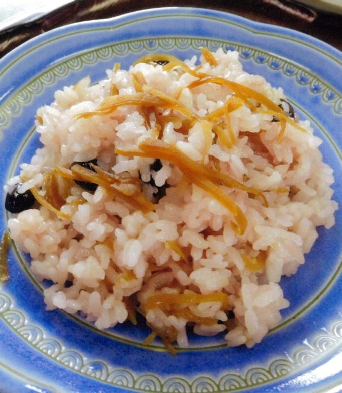 生姜の佃煮と黒豆寿司-レシピのメイン写真