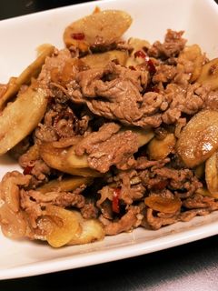 牛肉とごぼうの甘辛炒め-レシピのメイン写真