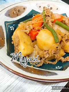 お肉たっぷり!しっかり味な無水肉じゃが♡-レシピのメイン写真