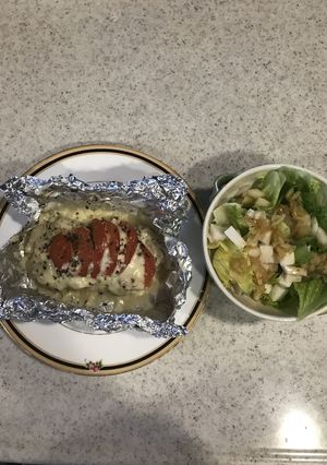 ササミのトマトバジルチーズ焼き-レシピのメイン写真