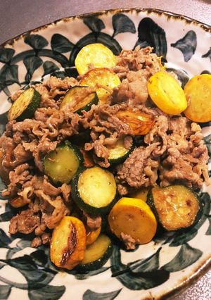 ズッキーニと牛肉のオイスター炒め-レシピのメイン写真