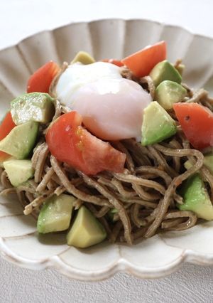 アボカドの和風冷製パスタ-レシピのメイン写真