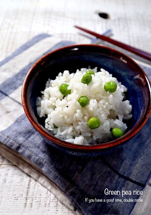 色鮮やかなグリーンピースごはん-レシピのメイン写真