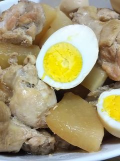 手羽元と卵の酸っぱ煮(^w^)-レシピのメイン写真