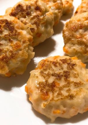 【離乳食】豆腐と鶏肉のハンバーグ-レシピのメイン写真