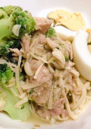 低糖質！えのきとツナとブロッコリー炒め-レシピのメイン写真