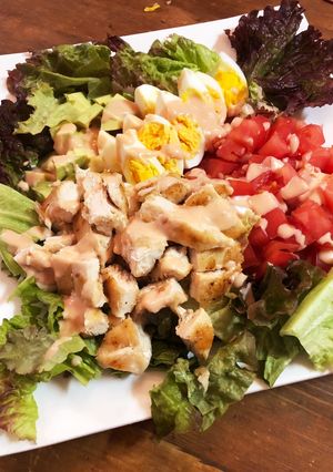 鶏むね肉のコブサラダ-レシピのメイン写真