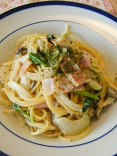 ベーコンとホウレン草の粒マスタードパスタ-レシピのメイン写真