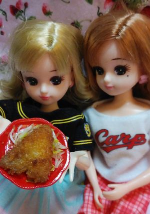 リカちゃんサイズ♡阪神-広島 鯉のフライ-レシピのメイン写真