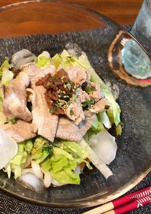 豚しゃぶサラダうどん-レシピのメイン写真