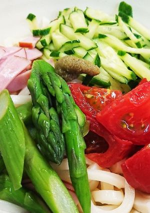 野菜たっぷりサラダうどん-レシピのメイン写真