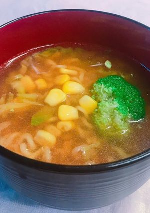 鍋は不要!レンチンでインスタントラーメン-レシピのメイン写真