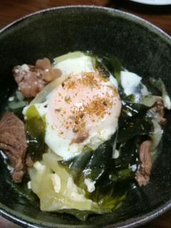 お手軽に鯨の大和煮の丼-レシピのメイン写真