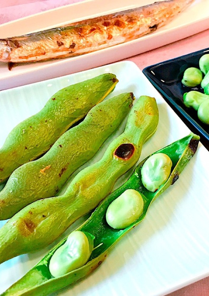 さやのまま！簡単！焼き そら豆-レシピのメイン写真