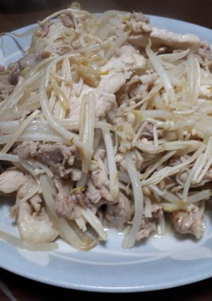 簡単ヘルシー豚肉えのきもやし炒め-レシピのメイン写真