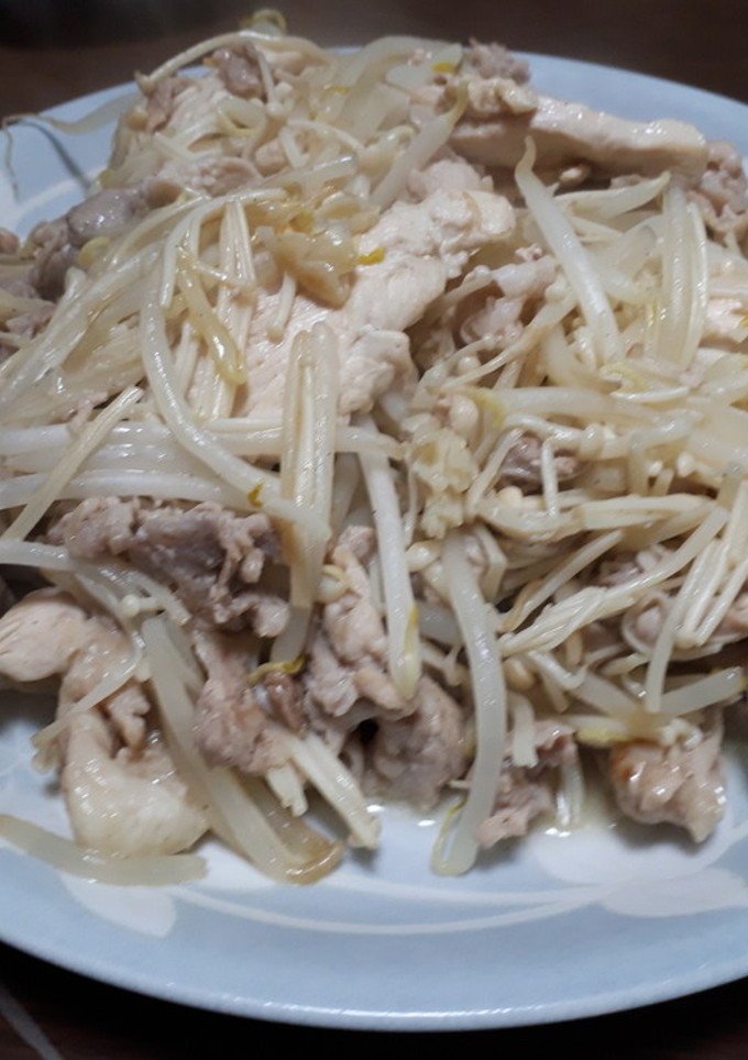 簡単ヘルシー豚肉えのきもやし炒め-レシピのメイン写真