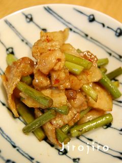 豚バラとにんにくの芽☆ピリ辛炒め-レシピのメイン写真