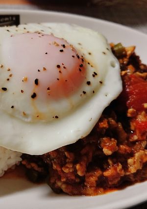 トマト缶とカレー粉で作るドライカレー-レシピのメイン写真