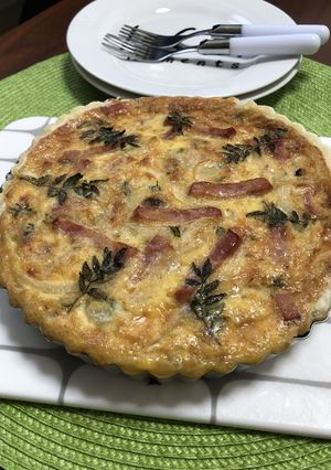 新玉ねぎと木の芽のキッシュ-レシピのメイン写真