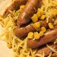 クリームチーズ&ソーセージ焼きそば