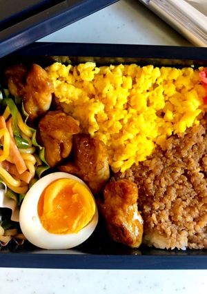 中学生弁当日記（焼き鳥弁当編）-レシピのメイン写真
