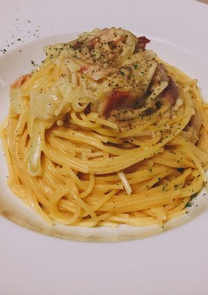 【本格！】えのきで簡単クリームパスタ！-レシピのメイン写真