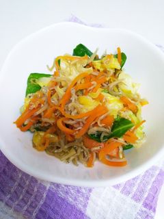 残り野菜とちりめんのササッと炒め煮♪-レシピのメイン写真