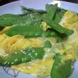 春のシャキシャキ☆絹さやのシラス卵とじ