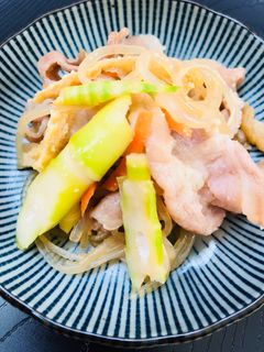 簡単たけのこと豚肉の炒め物☆-レシピのメイン写真