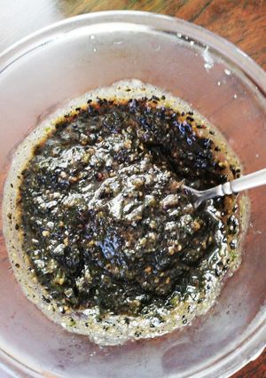 黒胡麻で大根菜味噌掛けだれ用★☆-レシピのメイン写真