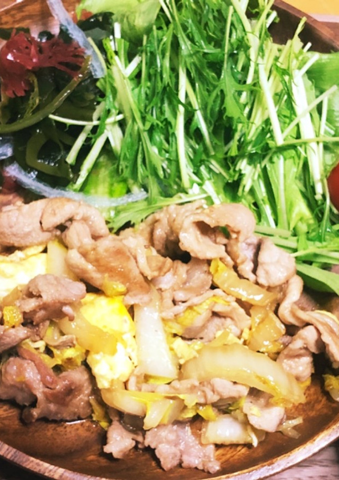 豚こまと白菜と卵のオイスターソース炒め-レシピのメイン写真