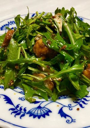 ルッコラと鶏肉団子のマスタードサラダ-レシピのメイン写真